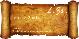Lositz Zsolt névjegykártya